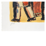 Franz Borghese - Il Duello - Litografia a Colori