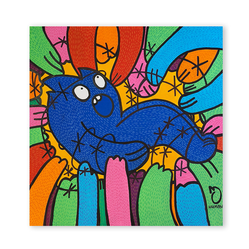 LUIGI MASSA - In Prigione- ACRILICO SU TELA