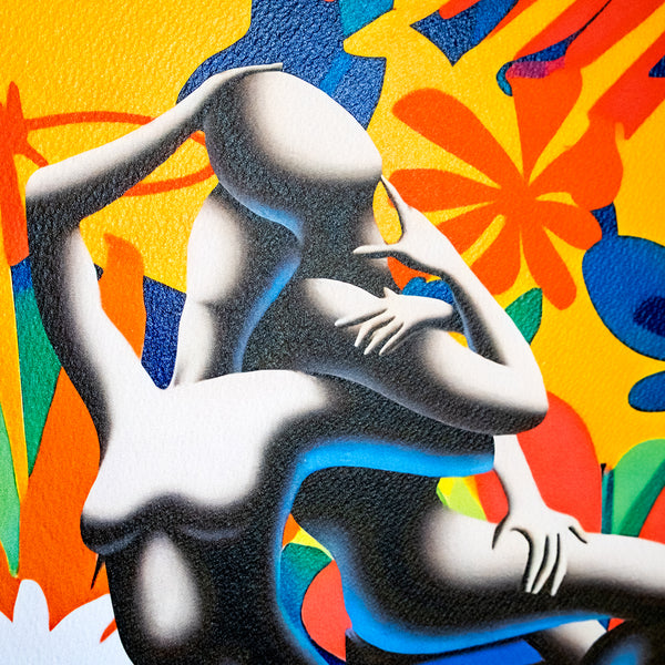 Mark Kostabi - Passione in fiore - Serigrafia