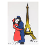 Marco Lodola - Bacio Sotto la Torre Eiffel - Serigrafia su Carta