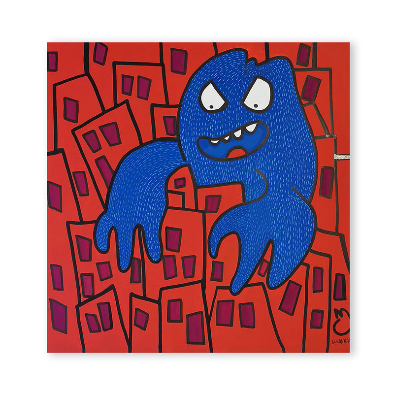 LUIGI MASSA - Mani sulla città - ACRILICO SU TELA