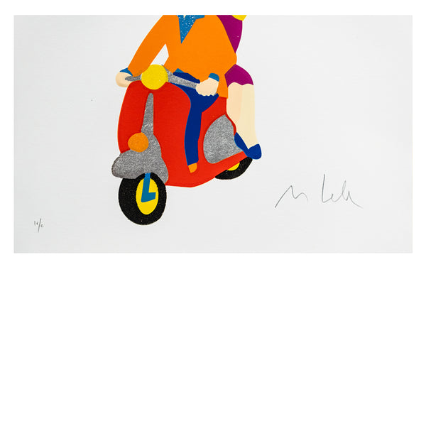 Marco Lodola - Enjoy The Ride - Serigrafia Materica
