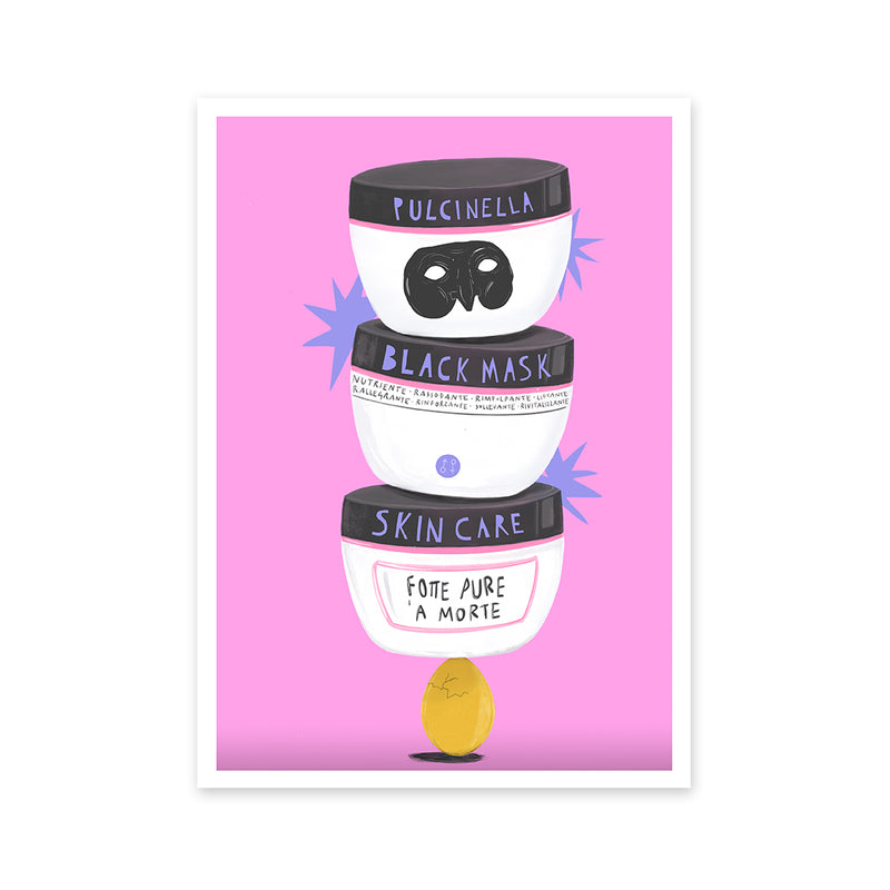 Clelia Le Boeuf - Pulcinella Skin Care - Stampa  Giclée su carta Premium mat