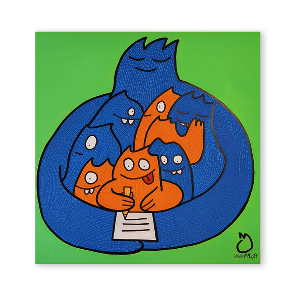 LUIGI MASSA - PUTESSE ESSERE ALLERO- ACRILICO SU TELA