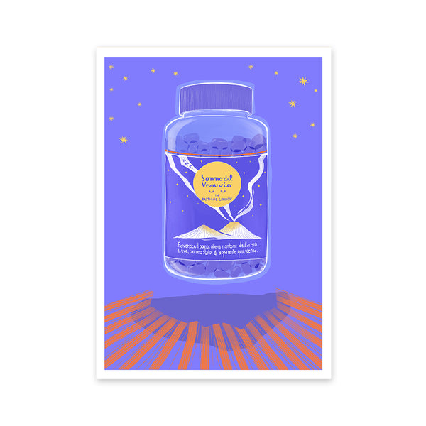 Clelia Le Boeuf - Sonno del Vesuvio - Stampa  Giclée su carta Premium mat