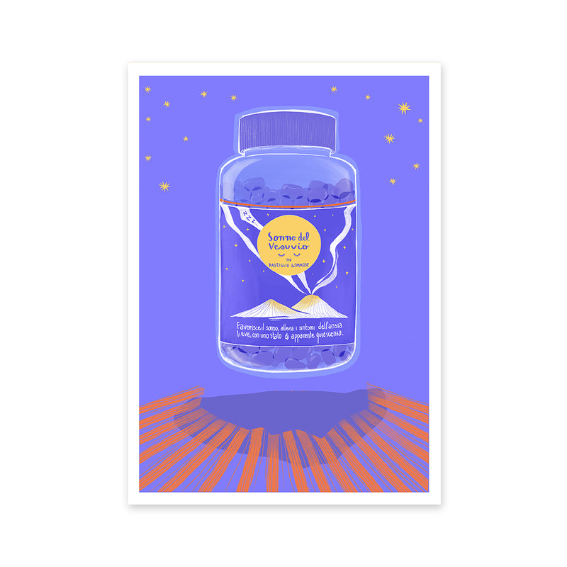 Clelia Le Boeuf - Sonno del Vesuvio - Stampa  Giclée su carta Premium mat