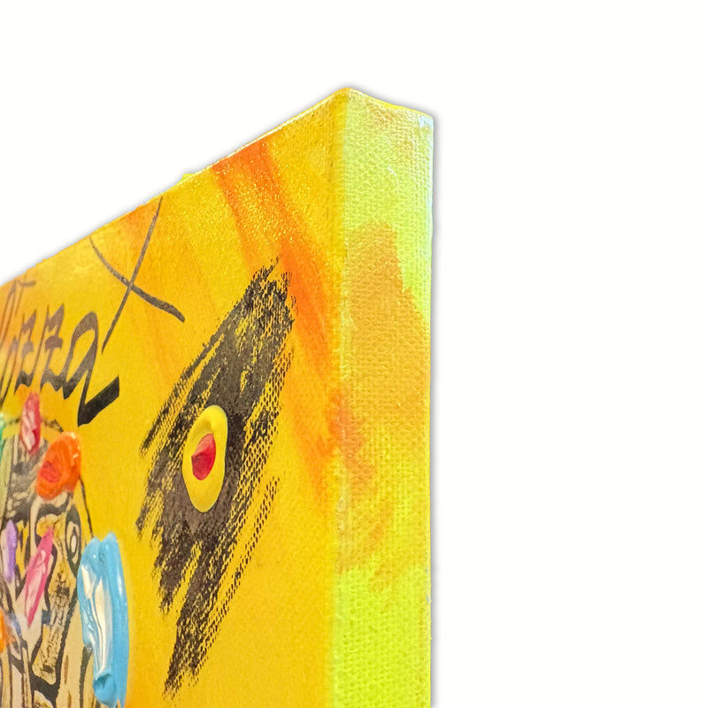 Bruno Donzelli - Tavolozza Dubuffet - Tecnica mista su tela