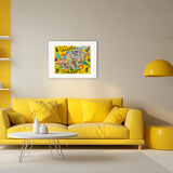 Bruno Donzelli - Tavolozza Dubuffet - Tecnica mista su tela