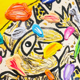 Bruno Donzelli - Tavolozza Dubuffet - Tecnica mista su tela