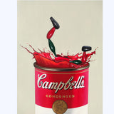 RITA CASTIELLO - CAMPBEL'S - OLIO SU TELA