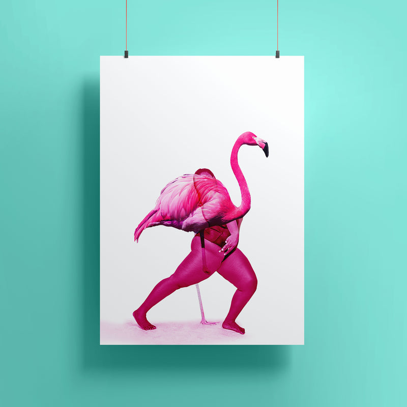 Etimoincerto - Flamingo Dance - Stampa Digitale