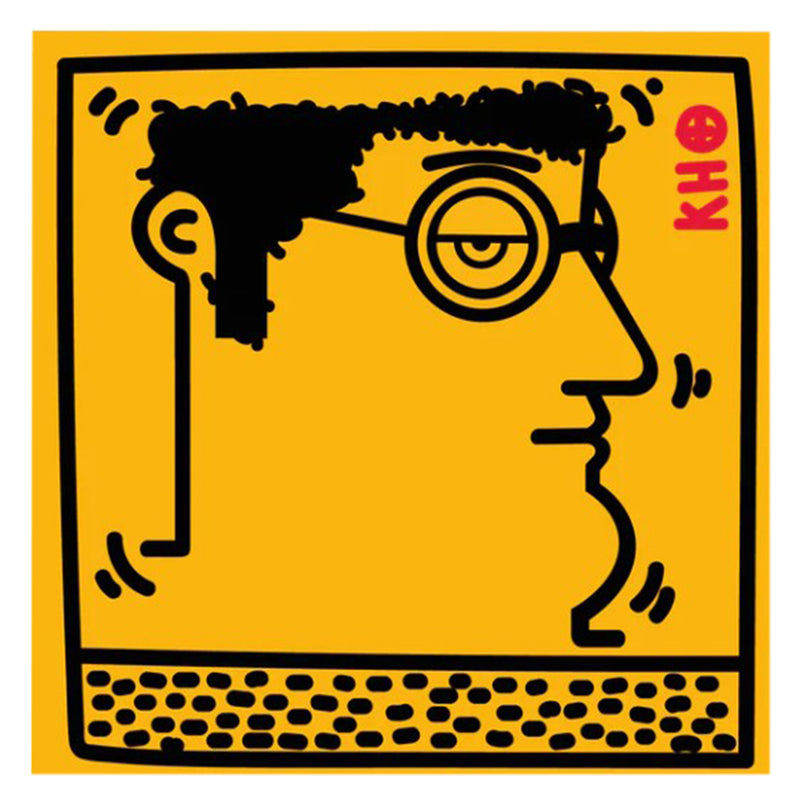 IABO - Untitled (Keith Haring - Portrait) Yellow Version